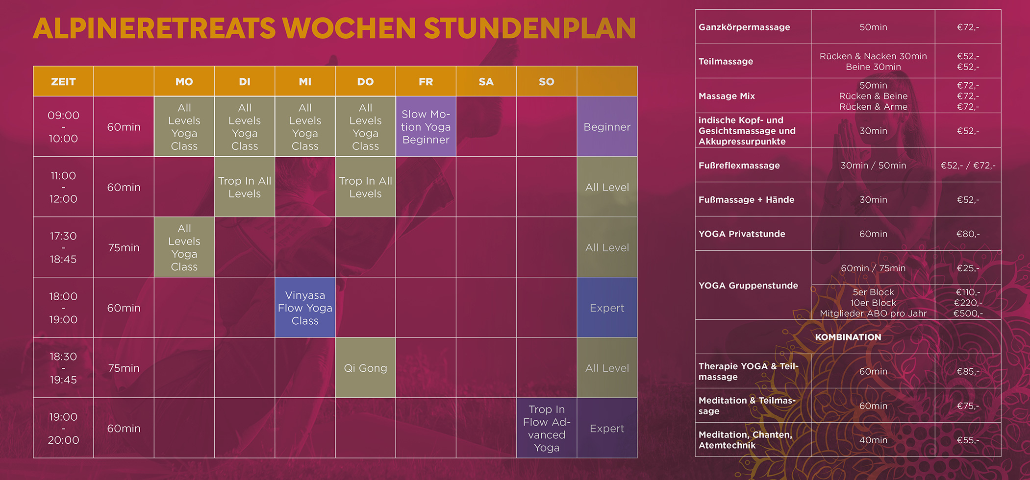 Wochenplan